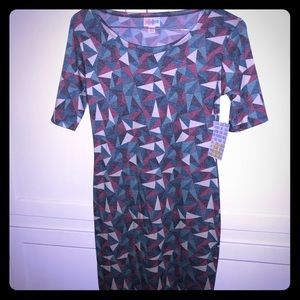 NEW Lularoe XXS Julia dress with geometric pattern